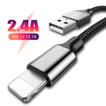 Кабель USB для iphone кабель 14 13 12 11 pro max Xs Xr X SE 8 7 6s plus кабель для быстрой зарядки ipad air mini для зарядного устройства iphone