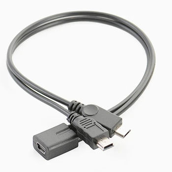 Кабель-разветвитель Mini USB, кабель для быстрой зарядки, защитный кабель питания