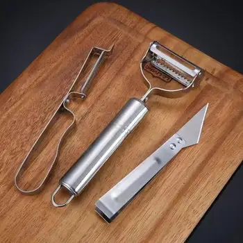 Картофелечистка / набор кухонных инструментов с нескользящей ручкой из нержавеющей стали, овощечистка с ручкой, Овощечистка для овощей