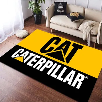 Коврики для экскаватора с логотипом Caterpillar CAT, большой ковер для гостиной, украшения дома в спальне, коврик для пола, мягкие противоскользящие коврики