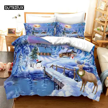 Комплект постельного белья с изображением оленя из мультфильма 