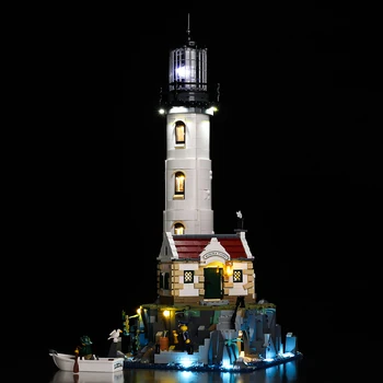 Комплект светодиодного освещения для модели Lighthouse 21335 Ocean Seascape с электроприводом, не включает строительные блоки (только комплект светодиодного освещения)