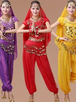 Комплекты костюмов для танца живота Egyption Египет Костюм для танца живота сари индийская одежда женщины Болливуд Индийское платье для танца живота