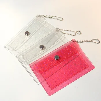Креативный женский кошелек, модный прозрачный Водонепроницаемый кошелек для визиток из ПВХ, мужской кошелек для удостоверения личности, кошелек для монет для девочек