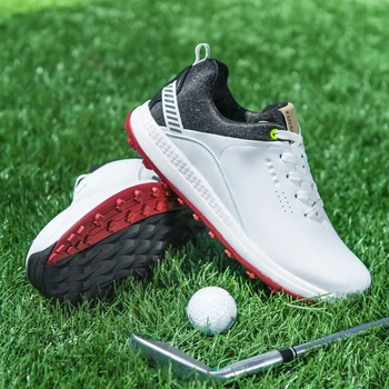 Кроссовки для гольфа, мужские кожаные туфли для гольфа, мужская спортивная обувь для гольфа, удобные кроссовки для тренировок по гольфу, обувь для туров гольфистов, Спортивная обувь