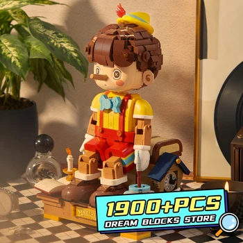 Кукла Пиноккио, набор MOC, строительные блоки из фильма-сказки, модели анимационных персонажей, пластиковые игрушки для взрослых и детей, подарки для детей