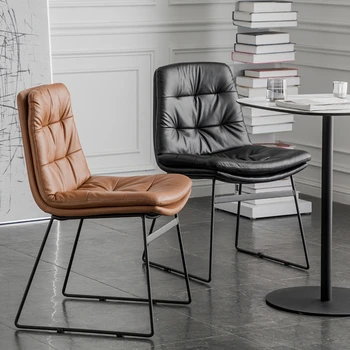 Кухонные обеденные стулья Nordic Оснащены современными уличными офисными обеденными стульями, эргономичной мебелью для гостиной Cadeiras для дома SR50DC