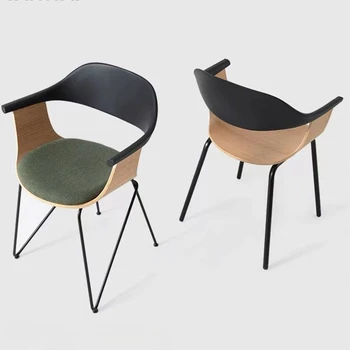 Кухонные обеденные стулья в скандинавском стиле, Дизайнерские обеденные стулья для гостиной, ресторана, офиса, Роскошная деревянная мебель Silla Comedor BL50CY