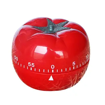 Кухонный таймер без батареи, механические кухонные таймеры в форме помидора, регулируемые часы обратного отсчета 1-60 с возможностью поворота на 360 градусов для приготовления пищи