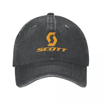 Лучшая оранжевая бейсбольная кепка с логотипом SCOTT Bike Для мужчин и женщин, кепки из потертого денима, выстиранные кепки, шляпа, подарок для тренировок на открытом воздухе, солнцезащитная кепка