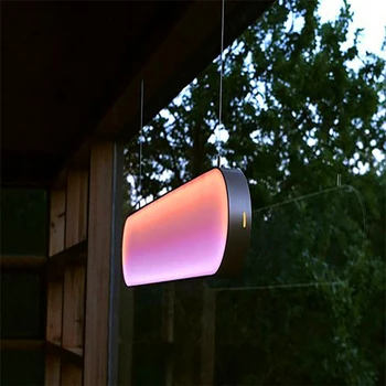 Люстра Nordic Sunset Lamp Для украшения помещений, свет заката для гостиной, атмосфера ресторана, бара, Подвесной светильник, освещение
