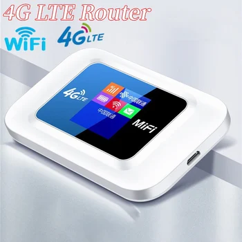 Маршрутизатор Wi-Fi 4G LTE со скоростью 150 Мбит /с, цветной ЖК-дисплей, портативный модем, слот для sim-карты, ретранслятор, карманный маршрутизатор, точка доступа Wi-Fi, встроенный аккумулятор