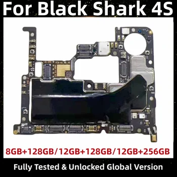 Материнская плата для Xiaomi Black Shark 4S, Глобальная версия Материнской платы, Разблокированная Логическая плата с интерфейсом Joy UI, Система 12,8, 128 ГБ, 256 ГБ