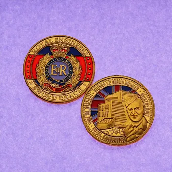Меч королевских инженеров Великобритании, Высадившийся в Нормандии, Пляжный Памятный сувенир, Монета в подарок