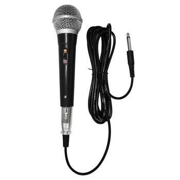 Микрофон для караоке Ручной профессиональный проводной динамический микрофон Микрофон с четким голосом для исполнения вокальной музыки в караоке