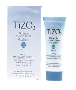 Минеральный солнцезащитный крем для лица TIZO TIZO2 без оттенка SPF40 1,75 унции