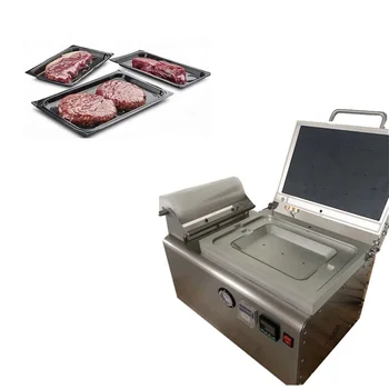 Мини-вакуумная упаковочная машина для мяса, сыра и пищевых продуктов на столе
