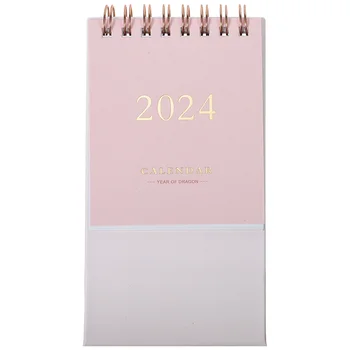 Мини-настольный календарь на 2024 год, небольшой декор для столешницы, записная книжка на месяц, календари для ежедневного использования