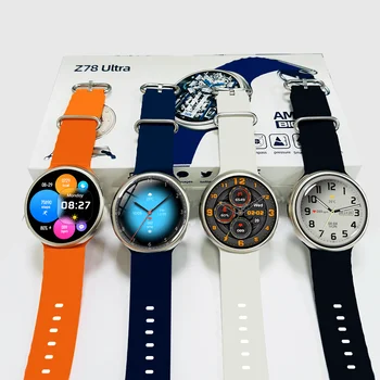 Многофункциональные Смарт-часы Для мужчин и женщин с подключением по Bluetooth, Телефон, Музыка, Фитнес, Спортивный Браслет, Монитор сна, Z78 Ultra Smartwatch