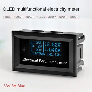 Многофункциональный OLED-вольтметр, амперметр, измеритель мощности, термометр, таймер, тестер емкости аккумулятора