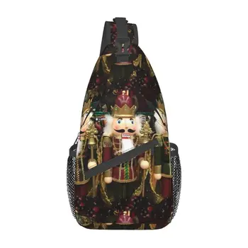Модный Рождественский Щелкунчик, Трио, слинг, рюкзак через плечо, мужские Щелкунчики, Мультяшные солдатики, наплечные нагрудные сумки для пеших прогулок