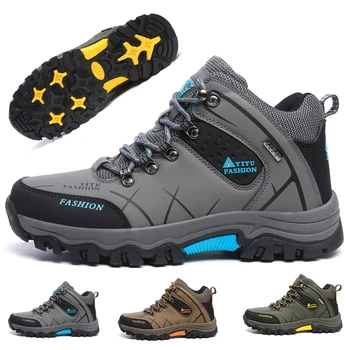 Мужская походная обувь 2023, Новая сетчатая Дышащая походная обувь для рыбалки, мужская резиновая нескользящая обувь для альпинизма, путешествий, спорта на открытом воздухе