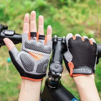 Мужские велосипедные перчатки для велоспорта, перчатки для спортзала на полпальца, женские варежки, Дышащие противоскользящие перчатки, Перчатки для фитнеса, спортивные тренировочные перчатки