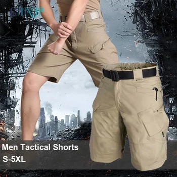 Мужские классические тактические брюки, водонепроницаемые брюки с несколькими карманами, без застежки, в стиле милитари