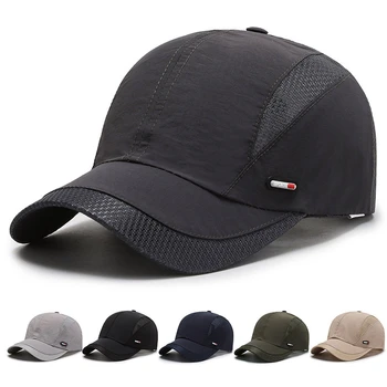 Мужские шляпы с дышащей сеткой, черные спортивные шляпы для папы, кепки для рыбалки, кепки для мужчин, Дропшиппинг, весенне-летние мужские бейсболки