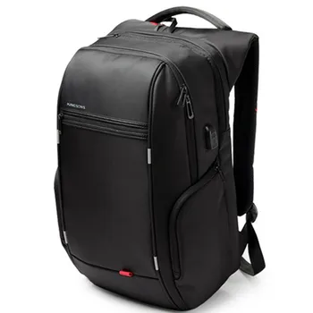 Мужской повседневный рабочий рюкзак с USB-зарядкой, большой объем, водонепроницаемые дорожные сумки для коротких поездок, 15,6-17-дюймовый рюкзак для ноутбука, школьный багаж