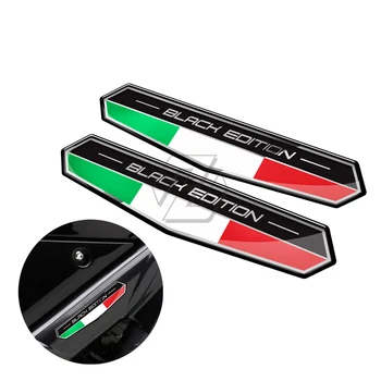 Наклейка с флагом Италии Italia Black Edition, чехол-наклейка для Aprilia Ducati Triumph Kawasaki Yamaha Honda для автомобильных наклеек