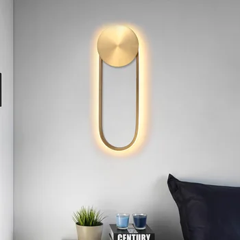 настенный светильник творческой личности, 3-цветная светодиодная настенная лампа с регулируемой яркостью, прикроватная лампа для спальни, гостиная, проход для прикроватной тумбочки в отеле