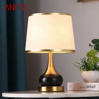 Настольная лампа ANITA Nordic LED Креативные современные прикроватные тумбочки Роскошный Простой декор для дома Гостиной кабинета Спальни