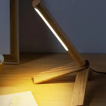 Настольная лампа Настольная лампа Светодиодный источник света для учебы, офисный светильник с регулируемой яркостью, прикроватная лампа, ночник с 3 уровнями яркости, лампа для чтения