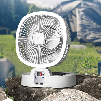 Настольный вентилятор охлаждения с 5 скоростями, Регулируемый Персональный Настольный вентилятор USB, Портативный вентилятор циркуляции воздуха для спальни, палатки для кемпинга на открытом воздухе.