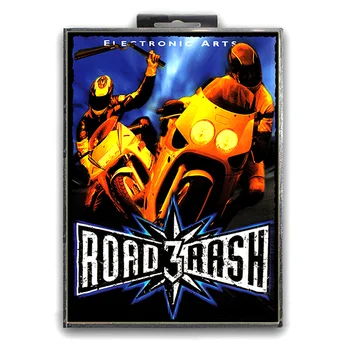 Новая 16-битная игровая карта Road Rash 3 с картриджем EU JAP Shell для консоли GENESIS MegaDrive с розничной коробкой