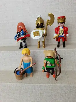 новая кукла своими руками Playmobil pirates knight Для девочек и мальчиков, Полли карманный строительный блок, Развивающие игрушки