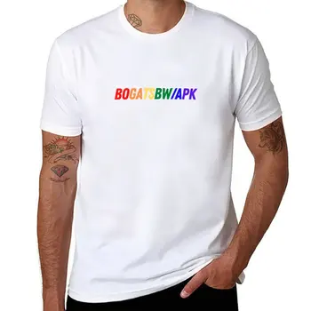 Новая футболка BOGATSBWAPK - Pride Edition, корейская модная одежда в стиле хиппи, мужские футболки, повседневные стильные
