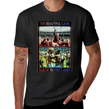 Новая футболка The Beautiful Game / Сделано в Англии, эстетичная одежда, спортивная рубашка, короткие однотонные футболки для мужчин