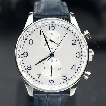 Новые классические мужские автоматические серебристые часы с циферблатом, синие часы, роскошная водонепроницаемая спортивная машина, механические часы высшего качества, ночное свечение