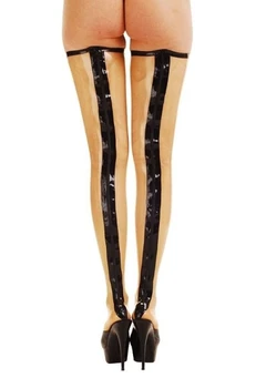 Новые латексные чулки Длинные носки 100% резиновые чулки Прозрачные и черные 0,4 мм Размер клубной одежды XS-XXL
