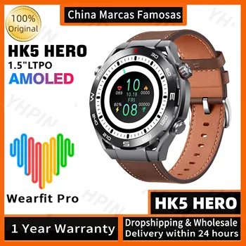 Новые мужские И женские Умные Часы HK5 HERO с 1,43-дюймовым AMOLED HD-экраном Compass NFC Bluetooth Call Мультиспортивные Смарт-часы
