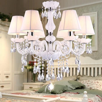Новые современные белые хрустальные люстры для гостиной, спальни, внутренней лампы K9 crystal lustres de teto, потолочной люстры