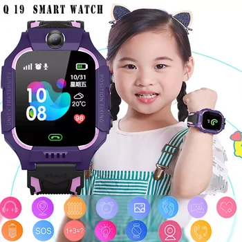 Новые умные детские часы Q19 с сенсорным экраном 1,44 дюйма, часы для отслеживания местоположения SOS SIM-карты, детские умные часы для подростков, лучшие часы для мальчиков и девочек