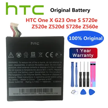 Новый 1800 мАч 100% Оригинальный Аккумулятор для HTC One X G23 One S S720e Z520e Z520d S728e Z560e Smart Mobile Phone Bateria
