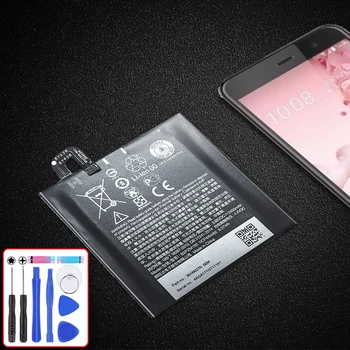 Новый аккумулятор B2PZM100 емкостью 2435 мАч Для HTC Alpine, U Play, U Play TD-LTE, U Play TD-LTE Литий-полимерный аккумулятор с двумя SIM-картами + инструменты