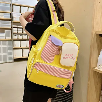 Новый модный рюкзак для милых девочек, соответствующие цвета, школьный рюкзак для младших школьников, летний школьный рюкзак для ноутбука