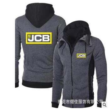 НОВЫЙ мужской весенне-осенний свитер с логотипом Jcb Car, толстовка на молнии, спортивная одежда с принтом, куртка унисекс, свитер D