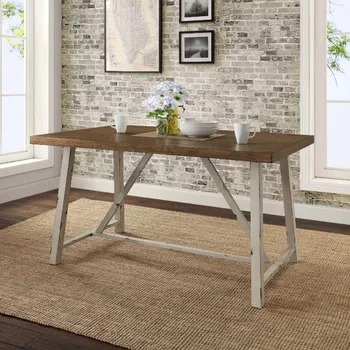 Обеденный стол из дерева и металла Better Homes and Gardens Collin, набор для обеденного стола