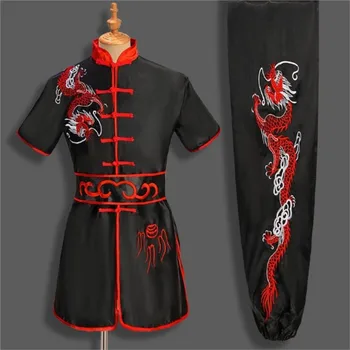 Одежда для выступлений по боевым искусствам в китайском стиле, Детская одежда для соревнований по вышивке, креативная форма для кунг-фу Кунг-фу LE462
